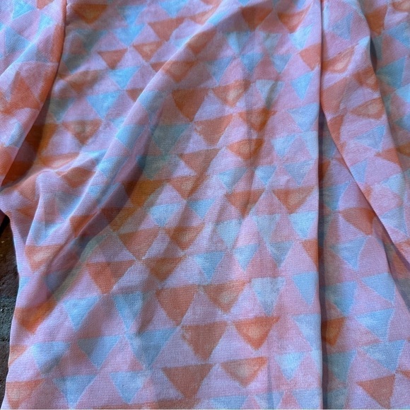 Sun Light Paris pink, orange & light blue flowy blouse - Picture 2 of 13